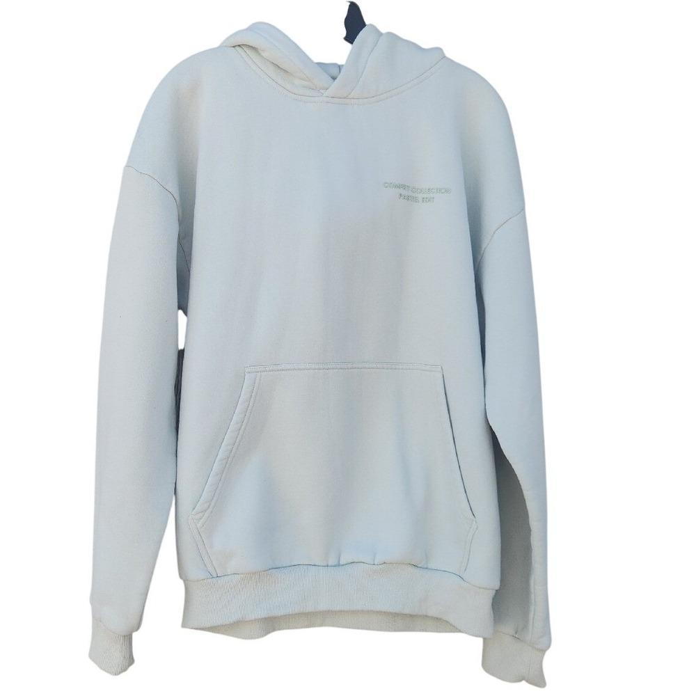 Comfrt Pastel Honeydew Green Hoodie Cozy Warm Thick Medium Soft Lounge Weighted